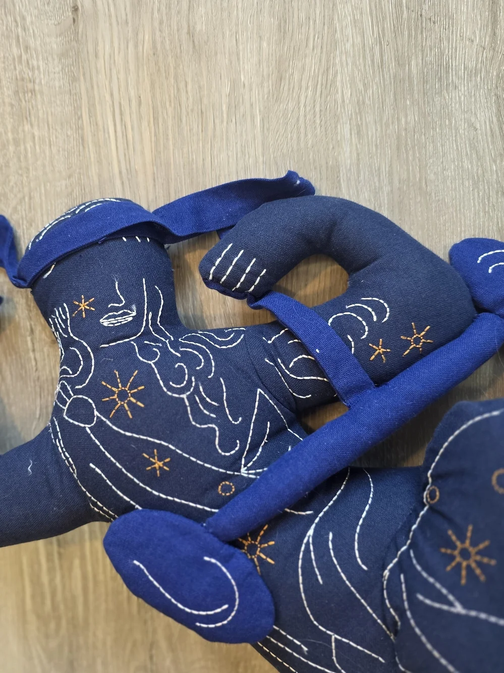 Free People Navy Blue 2022 Haptic Lab Libra Zodiac Celestial Doll Pillow 19